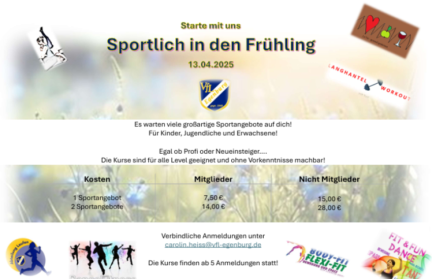 Sportlich in den Frühling