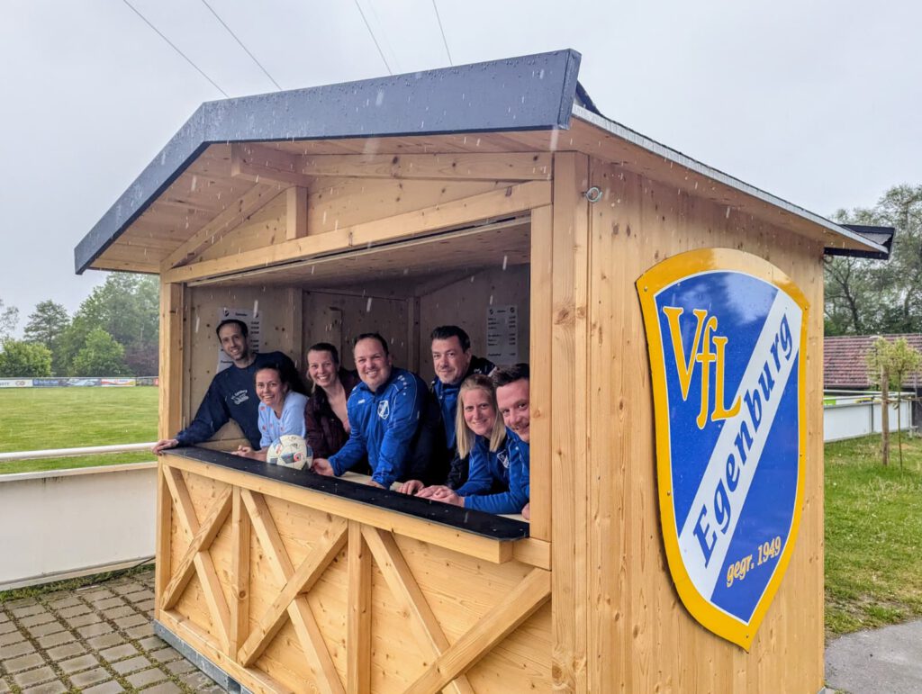 Neue Grillhütte beim VfL Egenburg