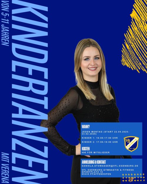Gymnastik und Fitness Flyer Tanzen Verena2025