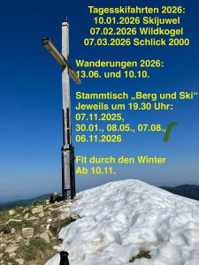 Neu: Stammtisch „Berg und Ski“