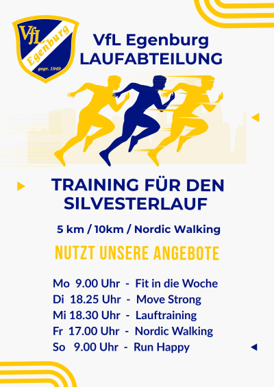 Vorbereitung Silvesterlauf