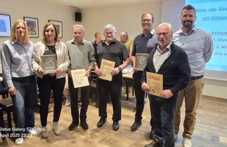 JHV 2025 - Ehrungen für treue Mitglieder