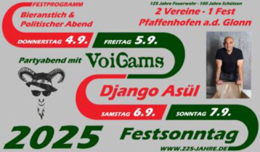 Wir feiern mit Feuerwehr und Schützen!